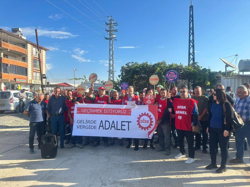 İŞÇİ SENDİKASI DİSK/GENEL İŞ HATAY ŞUBE BAŞKANI MEHMET EMİN DOĞRUEL'DEN VERGİ ADALETİ VE İŞÇİ HAKLARI İÇİN ÇAĞRI