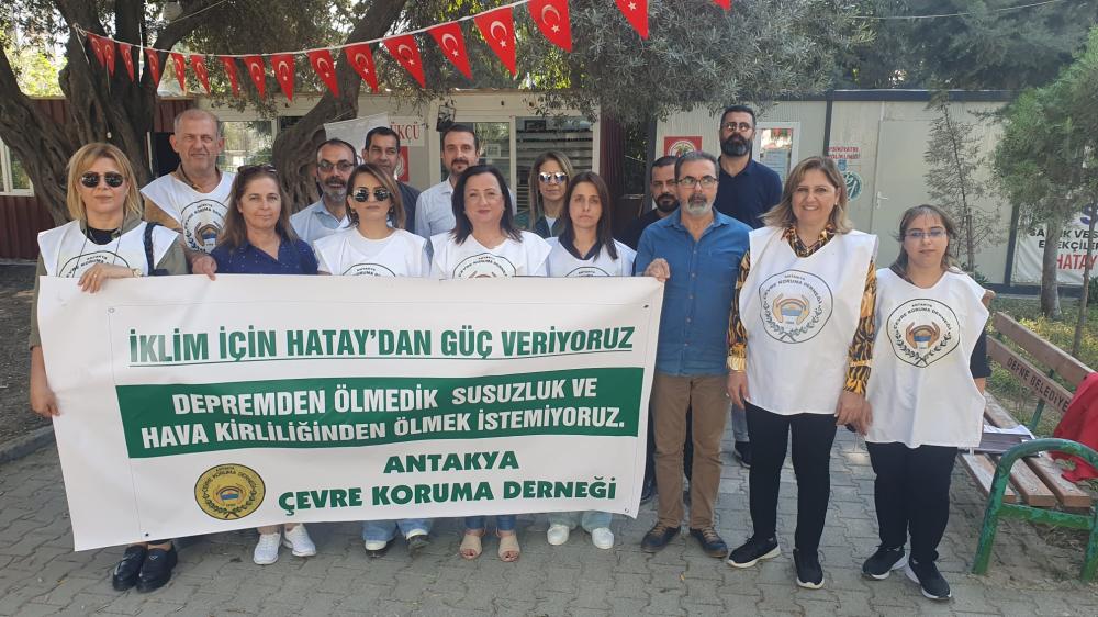 Aktivistler Hatay'da, İklim İçin Güç Ver sloganıyla bir araya geldi