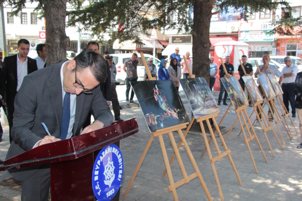 15 TEMMUZ DEMOKRASİ VE MİLLİ BİRLİK GÜNÜ DOLAYISIYLA BEYPAZARI İLÇESİNDE TÖREN DÜZENLENDİ