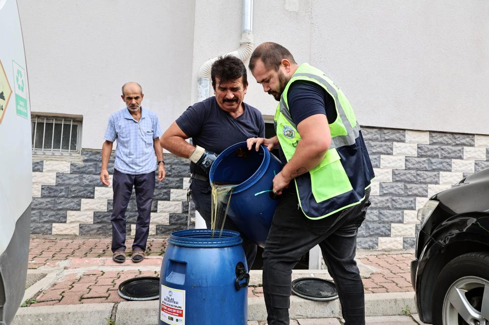 TALAS BELEDİYESİ'NDEN ÇEVREYİ KORUYAN ATIK YAĞ TOPLAMA KAMPANYASI