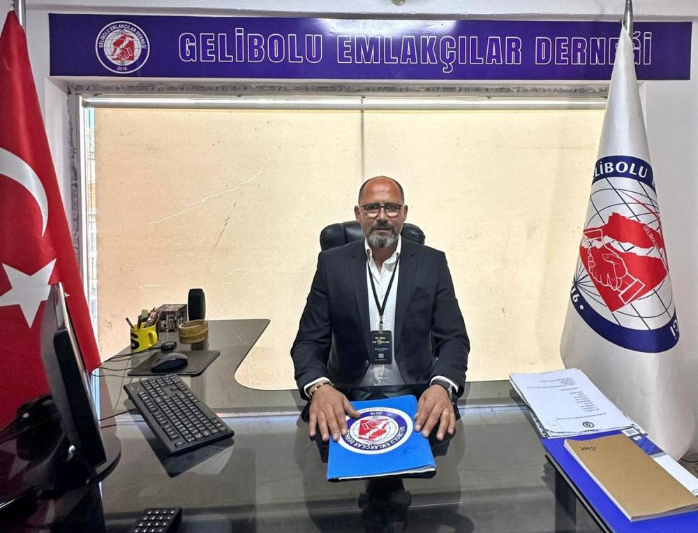 GELİBOLU EMLAKÇILAR BAŞKANI TARIMAN, \