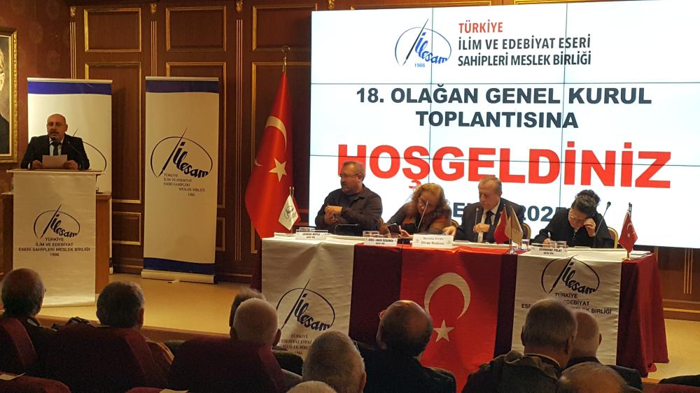 TÜRKİYE İLİM VE EDEBİYAT ESERİ SAHİPLERİ MESLEK BİRLİĞİ(İLESAM )GENEL KURULU YAPILDI