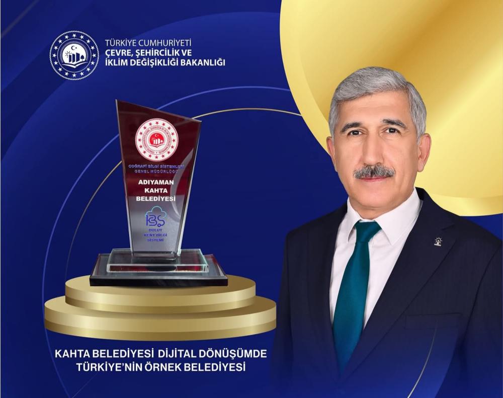 KAHTA BELEDİYESİ’NE E-BELEDİYECİLİKTE “BAŞARI ÖDÜLÜ”