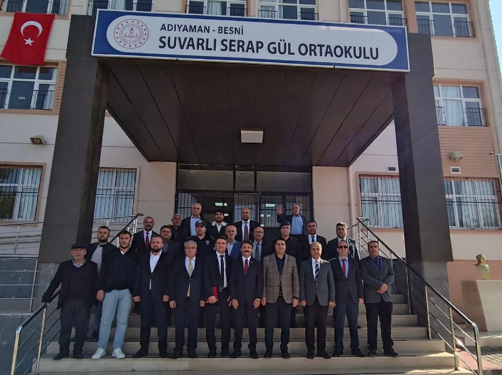 BESNİ’DE SUVARLI SERAPGÜL ORTAOKULU’NA YENİ KÜTÜPHANE AÇILDI