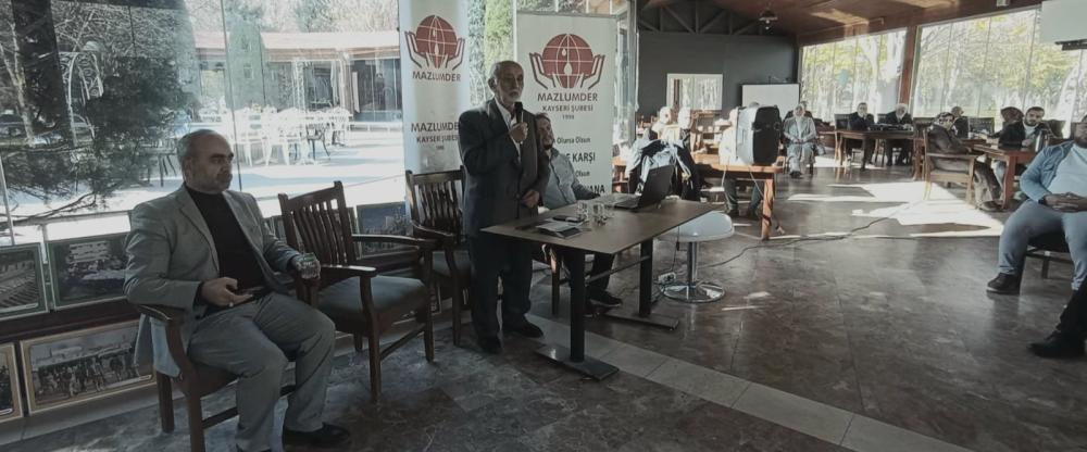 MAZLUM-DER KAYSERİ, 10 ARALIK’I UNUTMADI: İNSAN HAKLARI GÜNÜ ETKİNLİĞİNE YOĞUN KATILIM