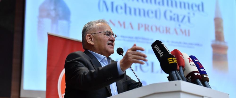 KAYSERİ, TARİHİ DEĞERLERİNE SAHİP ÇIKIYOR: BAŞKAN BÜYÜKKILIÇ, MELİK MUHAMMED GAZİ’Yİ 882. YIL DÖNÜMÜNDE ANDI