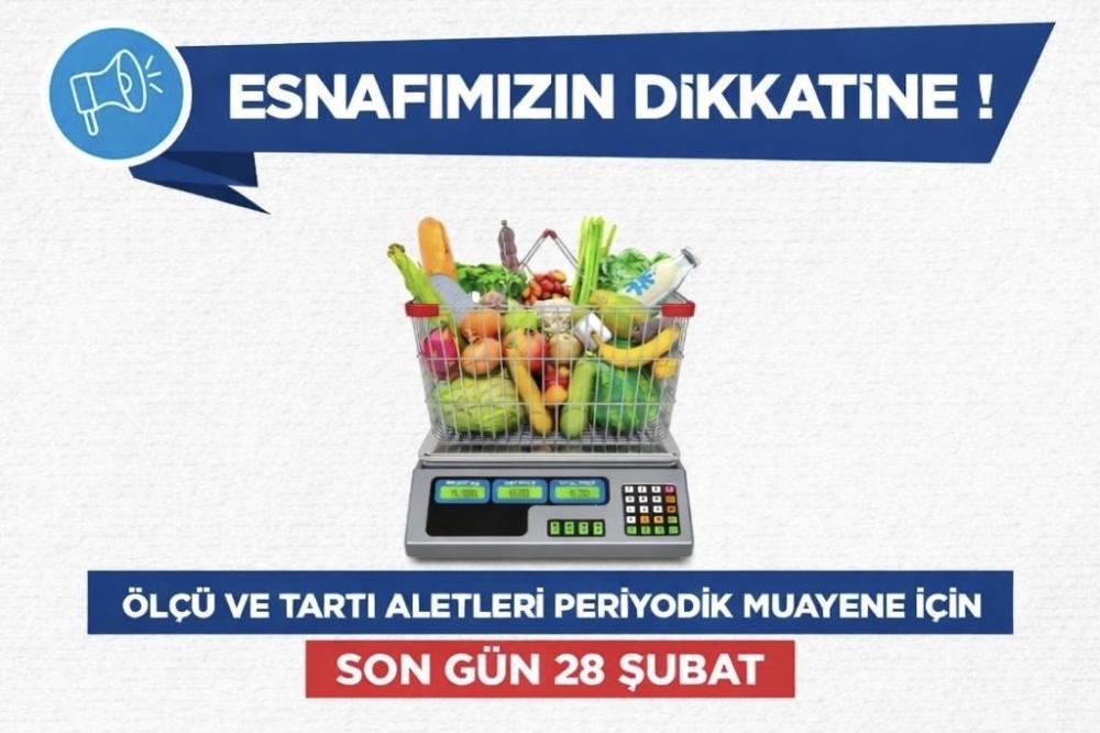 ANTAKYA BELEDİYESİ’NDEN ÖLÇÜ VE ÖLÇÜ ALETLERİ PERİYODİK MUAYENE DUYURUSU SON GÜN 28 ŞUBAT!