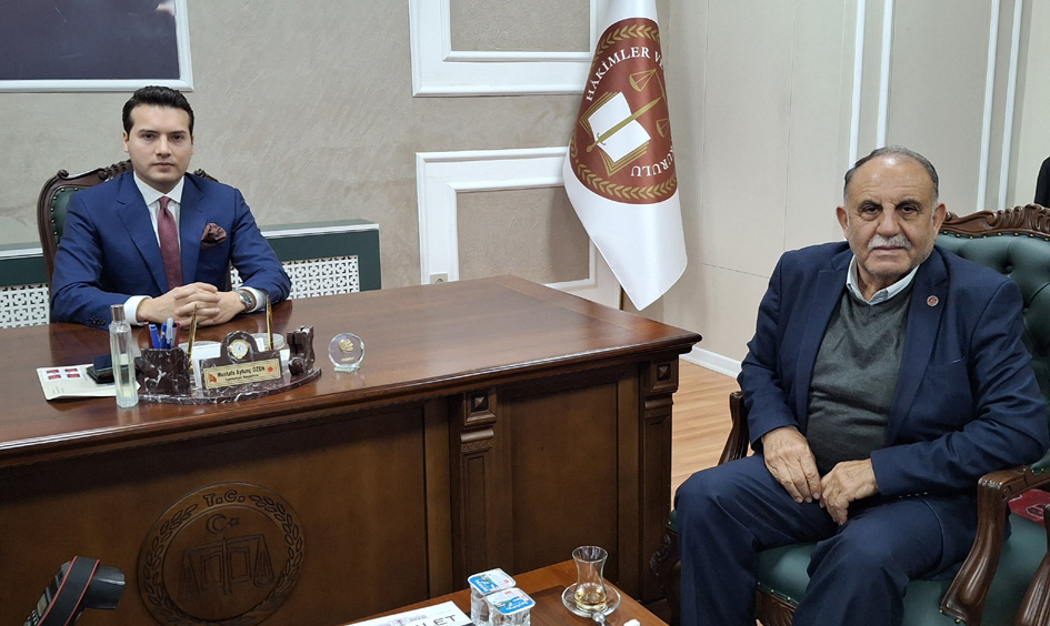 MUHTARLAR DERNEĞİ BAŞKANINDAN BAŞSAVCIYA HAYIRLI OLSUN ZİYARETİ:   