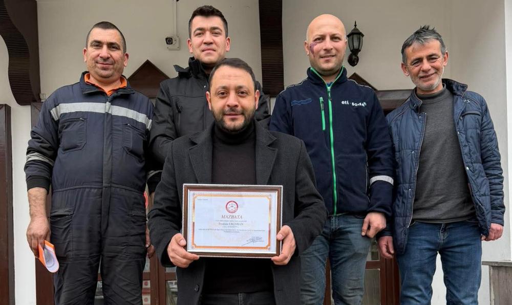 DEMİRCİLER VE SOBACILAR ODASI BAŞKANI MAZBATASINI ALDI: