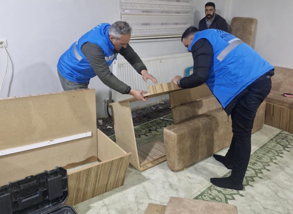 ADIYAMAN BELEDİYESİ TAZİYE EVLERİNDE GECE MESAİSİ