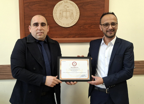 TERZİLER ODASININ YENİ BAŞKANI MAZBATASINI ALDI