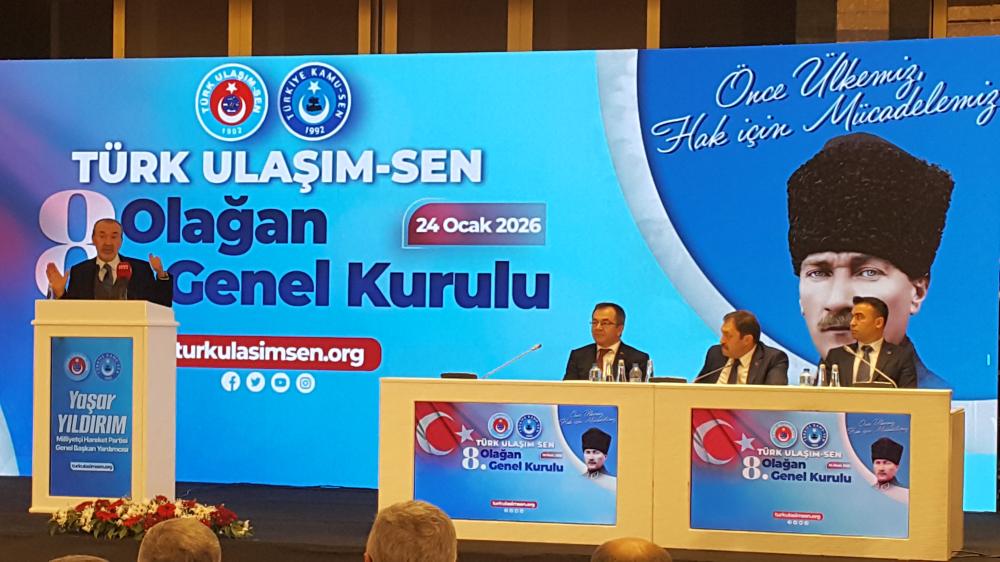 TÜRK ULAŞIM-SEN GENEL BAŞKANI MUSTAFA NURULLAH ALBAYRAK GÜVEN TAZELEDİ