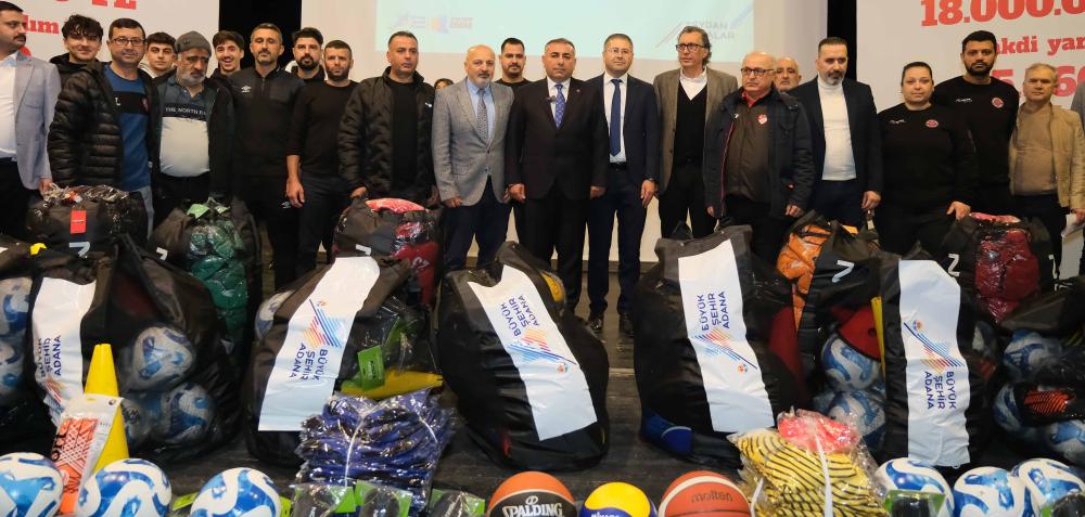 Adana Büyükşehir Belediyesi’nden Amatör Spor Kulüplerine önemli destek