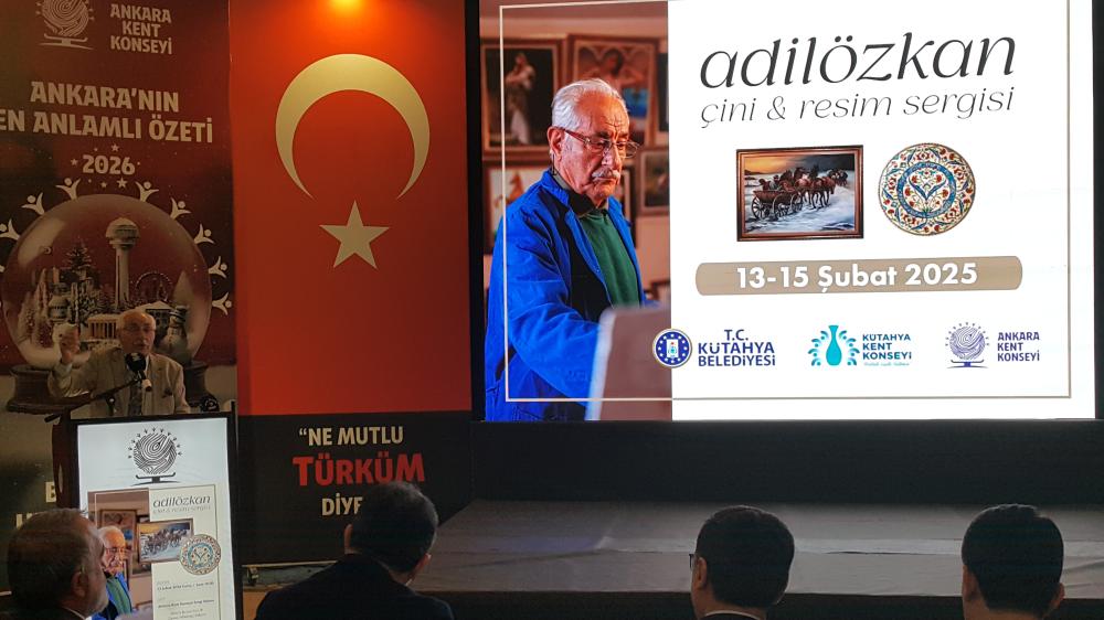 SANATÇI ADİL ÖZKAN'IN ÇİNİ VE RESİM SERGİSİ SANATSEVERLERLE BULUŞTU