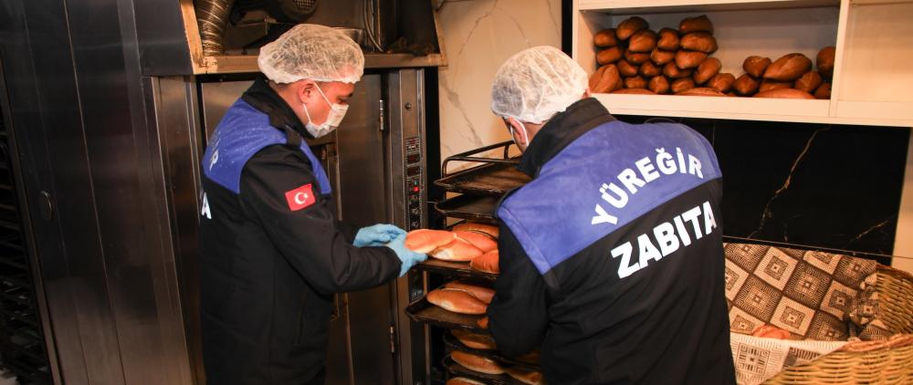 YÜREĞİR BELEDİYESİ ZABITA EKİPLERİNDEN FIRINLARA RAMAZAN DENETİMİ