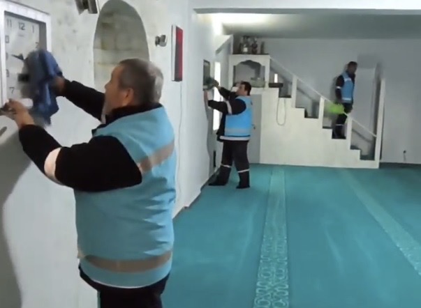 RAMAZAN AYI ÖNCESİNDE İBADETHANE TEMİZLİĞİ ÇALIŞMALARI