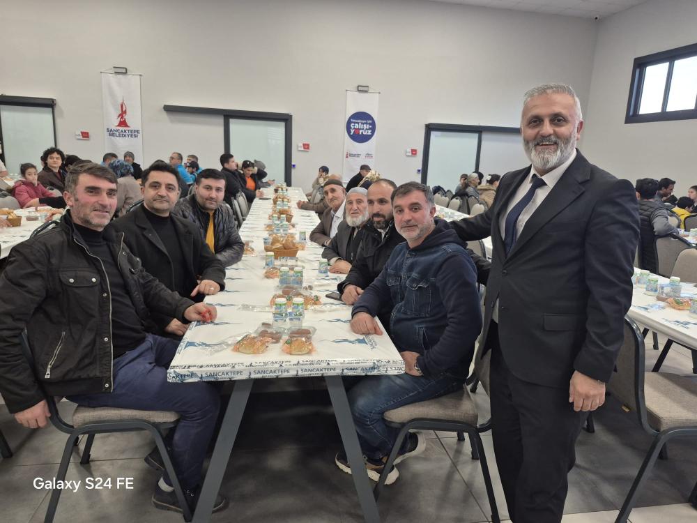 Sancaktepe Bingöl İl Derneği Başkanı Hasan Dilsiz Ev Sahipliğinde İftar Yemeği Verildi
