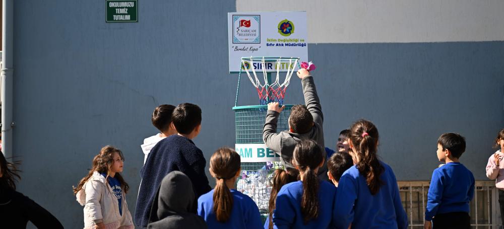 SARIÇAM’DA GERİ DÖNÜŞÜME “POTALI” ÇÖZÜM