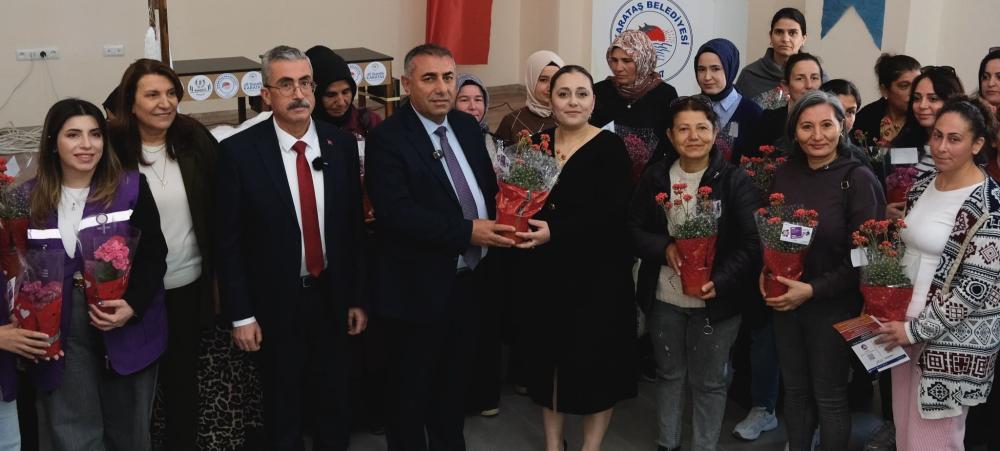 Karataş ilçesindeki kadınlar balık ağı üretimi ile ekonomik güç kazanacak