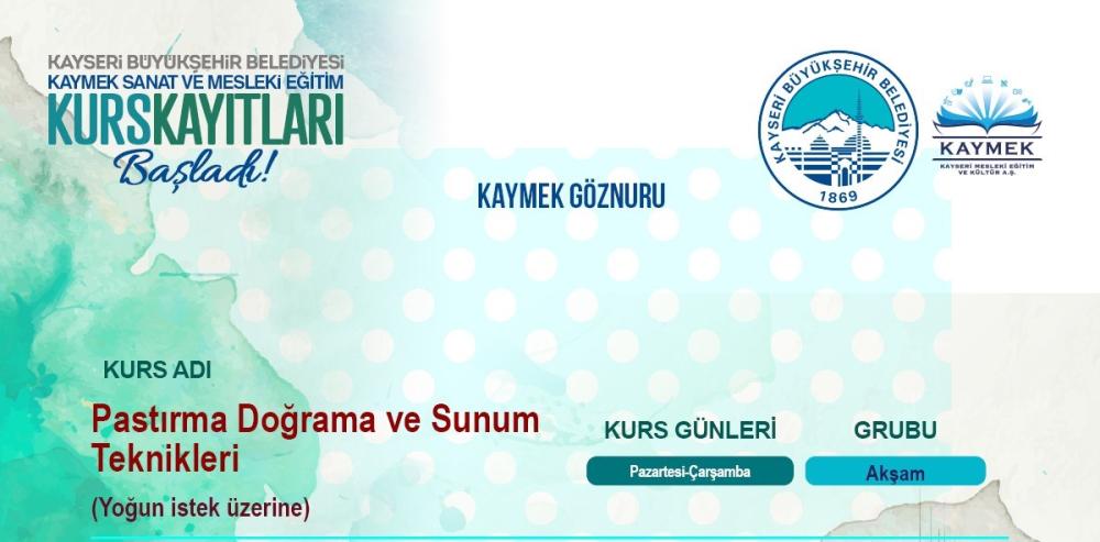 BÜYÜKŞEHİR’DEN, KAYSERİ’NİN AB TESCİLLİ VE KADİM DEĞERİ PASTIRMA İÇİN ÖZEL KURS