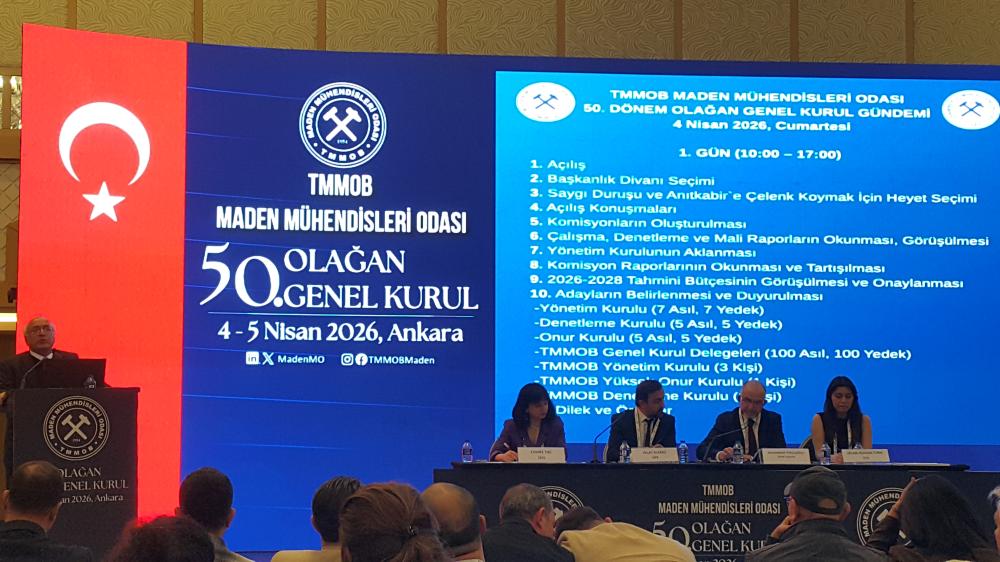 TMMOB MADEN MÜHENDİSLERİ ODASI GENEL KURULU ANKARA'DA BAŞLADI