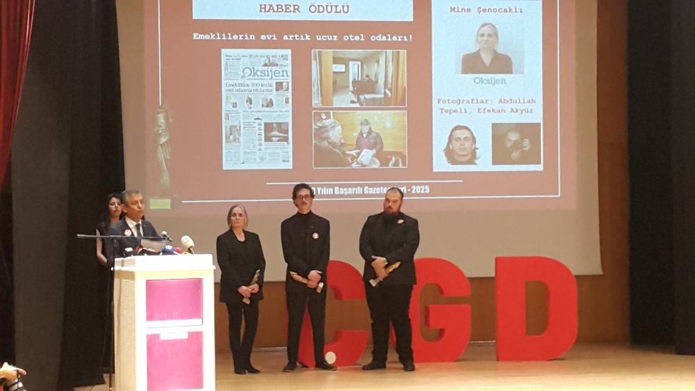 ÇAĞDAŞ GAZETECİLER DERNEĞİ'NİN DÜZENLEDİĞİ YILIN BAŞARILI GAZETECİLERİ ÖDÜL TÖRENİ GERÇEKLEŞTİ