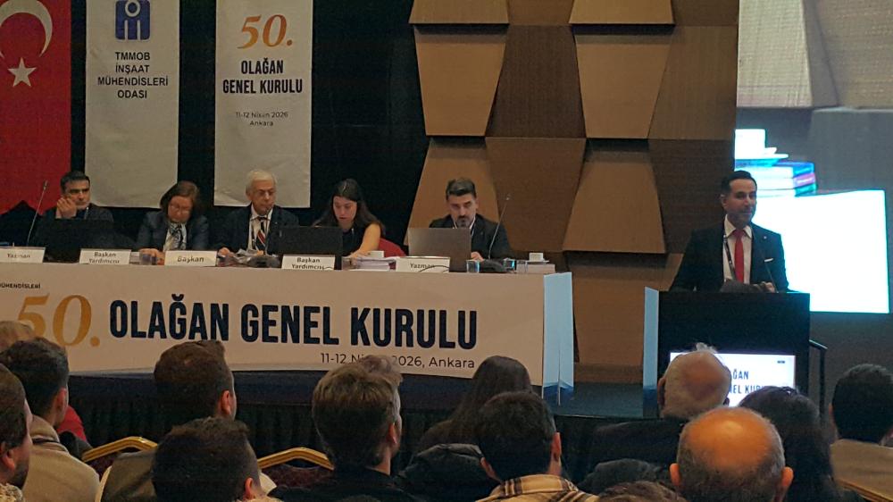 İNŞAAT MÜHENDİSLERİ ODASI GENEL KURULU YAPILIYOR