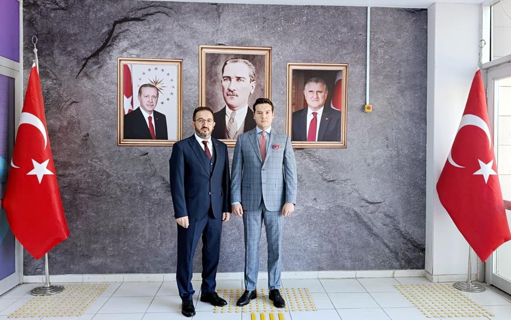 Cumhuriyet Başsavcısından İlçe Gençlik Spor müdürüne ve S.Y.D vakfı müdürüne ziyaret:
