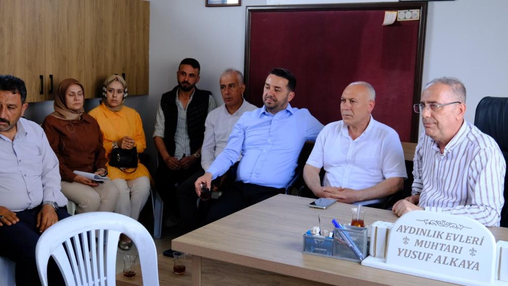 BAŞKAN YAPAR, DAĞ BANDI MAHALLE MUHTARLARIYLA BULUŞTU