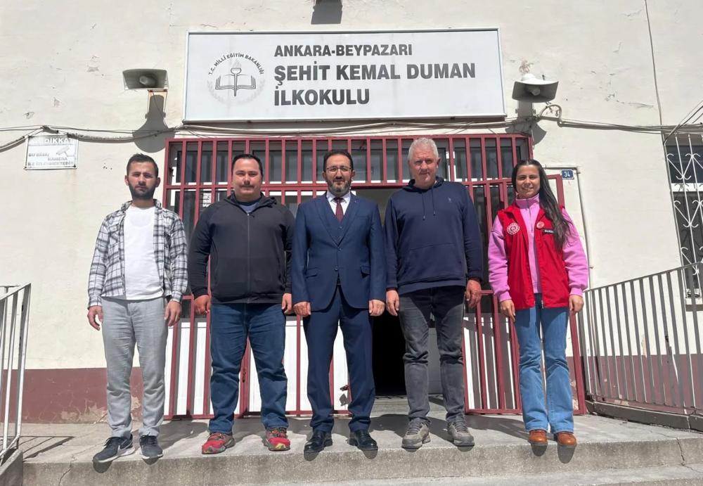 İlçe Gençlik Spor müdürlüğünden okullara destek