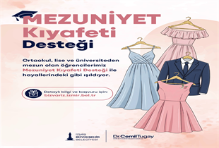İzmirli gençlere ücretsiz kıyafet desteği Gençlerin mezuniyet sevinci yarım kalmayacak