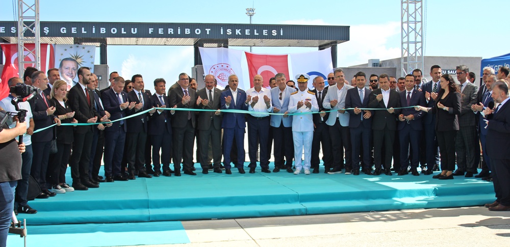 GESTAŞ Gelibolu Feribot İskelesi’nin açılışını T.C. Ulaştırma ve Altyapı Bakanı Abdulkadir Uraloğlu yaptı
