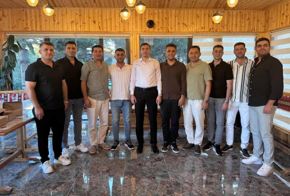 Kaymakam, başka yerlere atanan Jandarma personeliyle bir araya geldi.