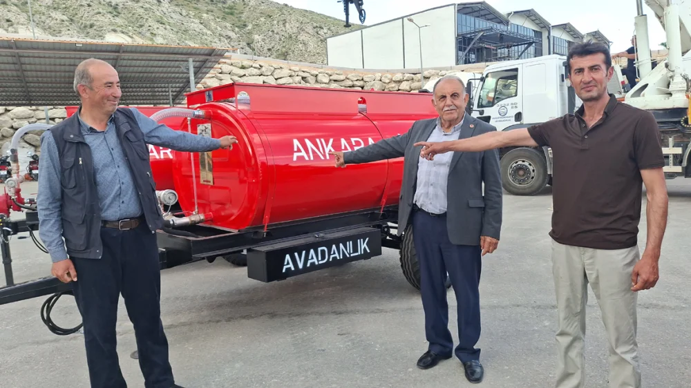 Beypazarı’nın 59 Mahallesine Yangın söndürme tankı verildi.